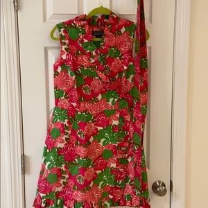 Vineyard Vines Kentucky Derby silk dress size 10